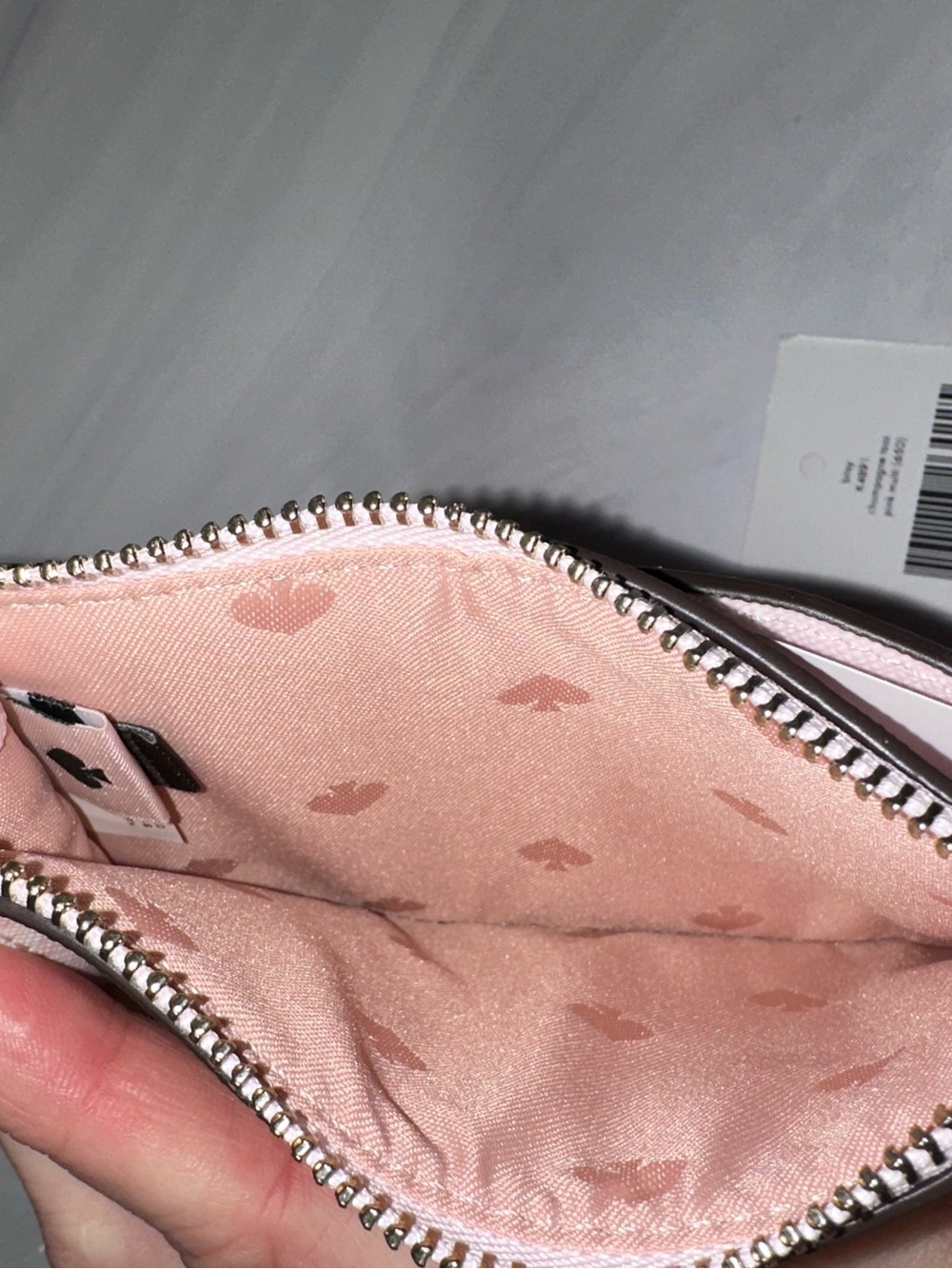 Kate Spade Bitsy Wallet Keychain Champagne Toss Pink Multi New! - Picture 9 of 9